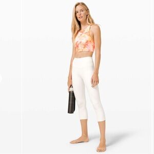 Lululemon Energy Bra High Neck Long Line Shibori Size 10